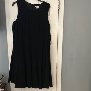 Calvin Klein Black Sleeveless A-Line Mini Dress